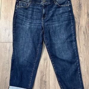 Sonoma Classic Blue Denim Crop Jeans 18W